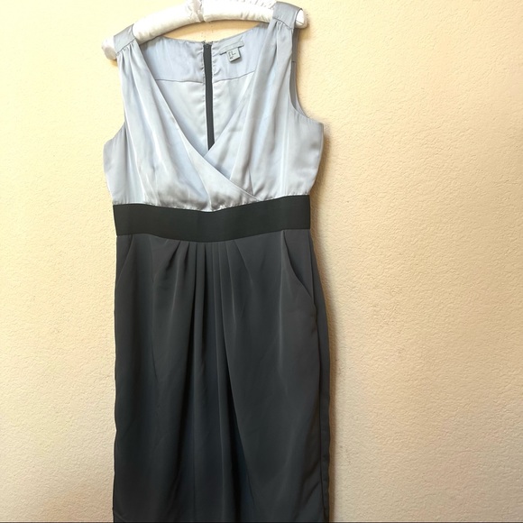 H&M Grey Black Sleeveless Dress Sz 14 B1/29 - Picture 4 of 14